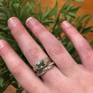 Emerald May Birthstone Ring (Size 7)